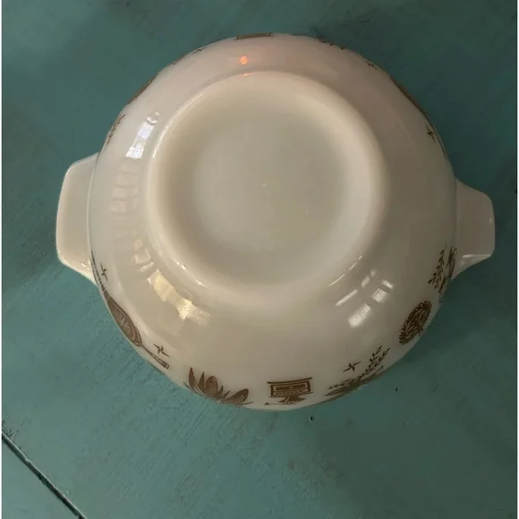 1960’s Pyrex mixing bowl Early American Pattern 1.5 Pt Colonial Cinderella - Picture 4 of 9